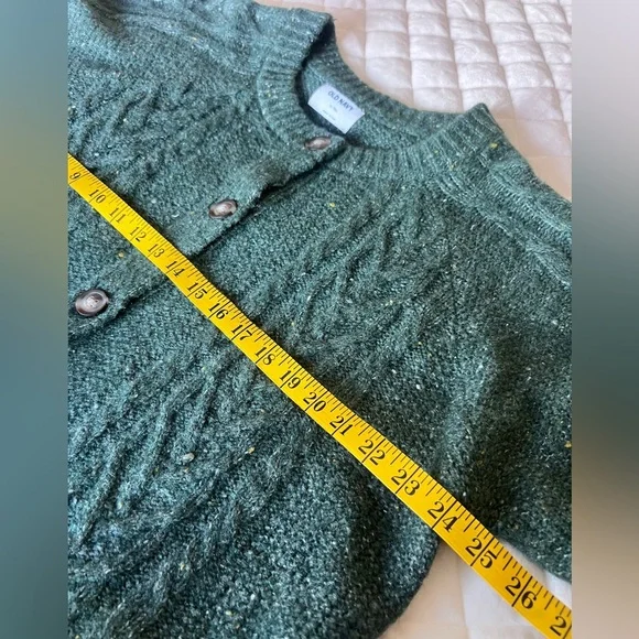 Old Navy Forest Green Women's Cardigan - Picture 7 of 8